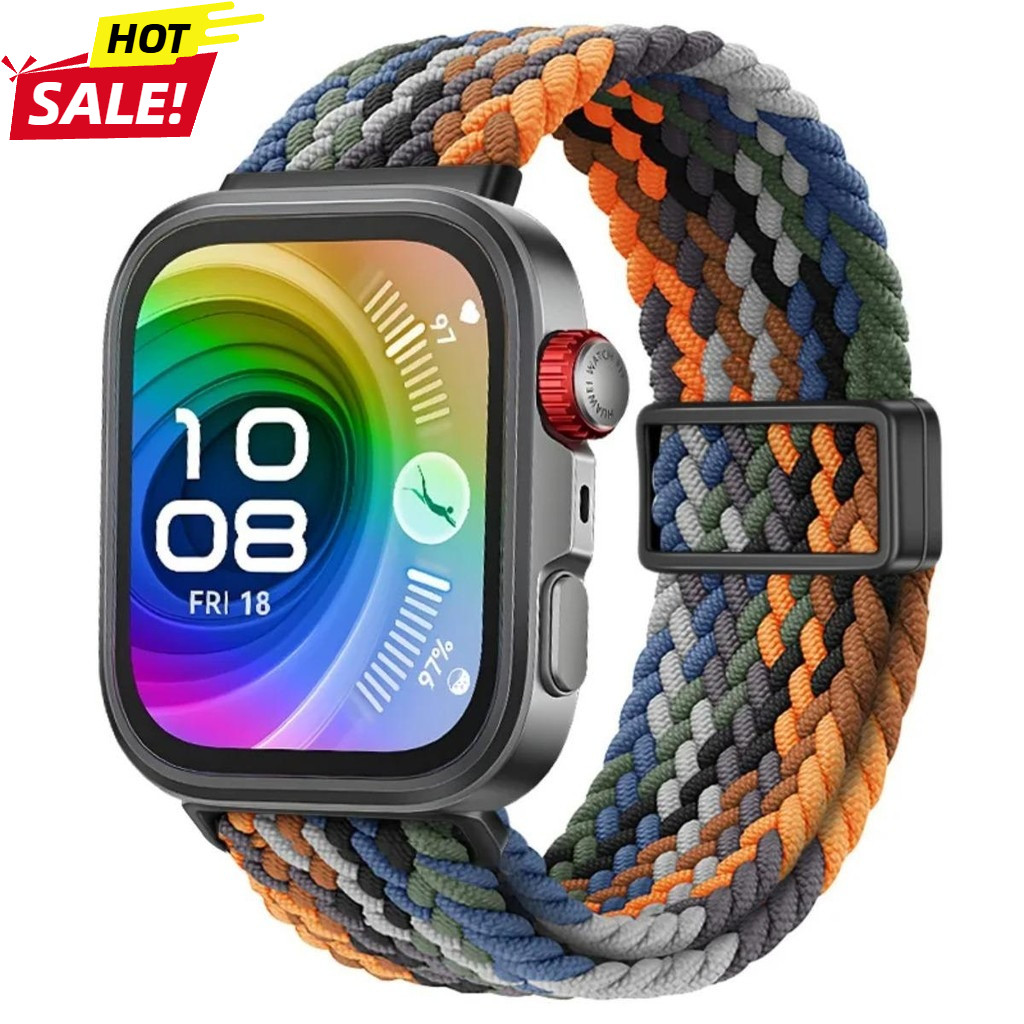 สายรัดไนลอนสําหรับ Huawei Watch Fit 4/3 Braided Breathable สําหรับ Huawei Watch Fit 4 Pro สร้อยข้อมือกีฬา Watchband