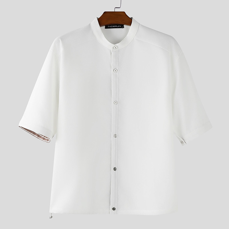 เสื้อเชิ้ตสำหรับผู้ชาย ดีไซน์ตัดเย็บสีตัดกัน - รูปที่ 5