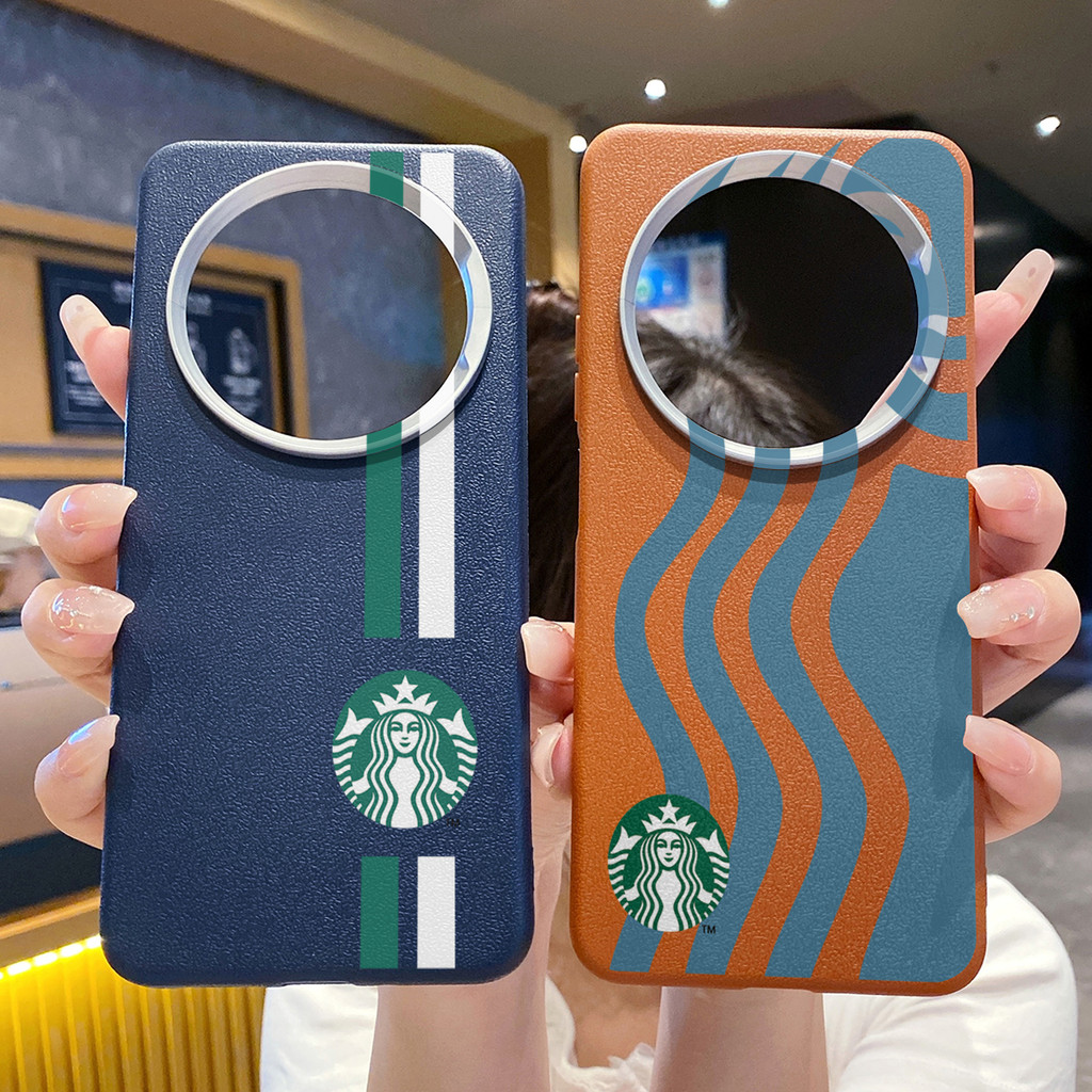 เข้ากันได้กับ POCO X7 M7 Pro X6 C65 X5 C55 M6 Xiaomi 14 15 Starbucks Case Anti Drop Cover PW
