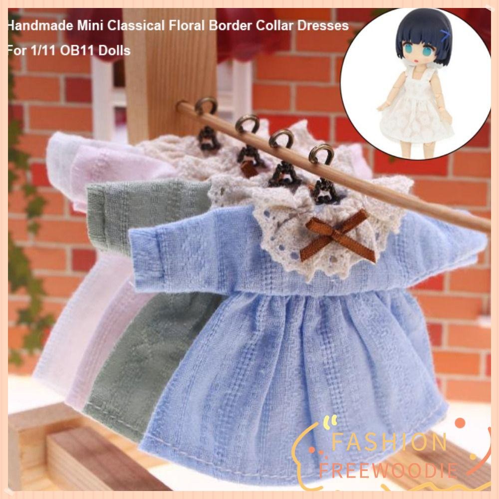 FREEWOODIE มินิคลาสสิก, อุปกรณ์ DIY Multi-สไตล์ดอกไม้ Border Collar ชุด,แฟชั่นตุ๊กตาทํามือ Retro สํา