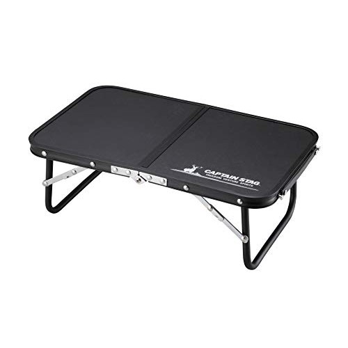 Captain Stag Table FD Hand Table 47×30cm [Compatible with Kamado Smart Grill B6 Model Storage] Black