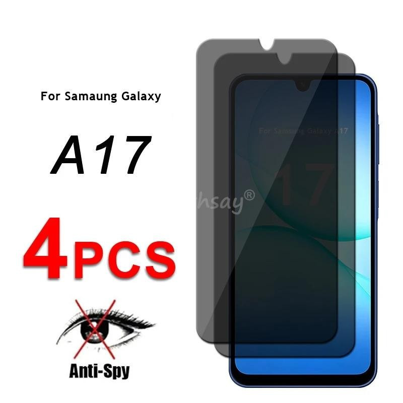 กระจกหน้าจอความเป็นส่วนตัวสําหรับ Samsung Galaxy A17 แก้ว Anti-Spy Protector หน้าจอ Samsung A17 กระจ