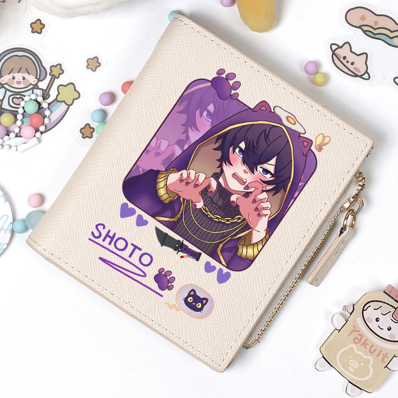 Shoto Merchanded Vtuber Virtual Anchor shxtou อะนิเมะสองมิติ cos การ์ตูนกระเป๋าสตางค์สั้น