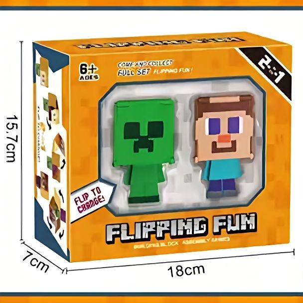 Minecraft Endman Flip Toys ของเล่นเพื่อการศึกษาสําหรับเด็ก