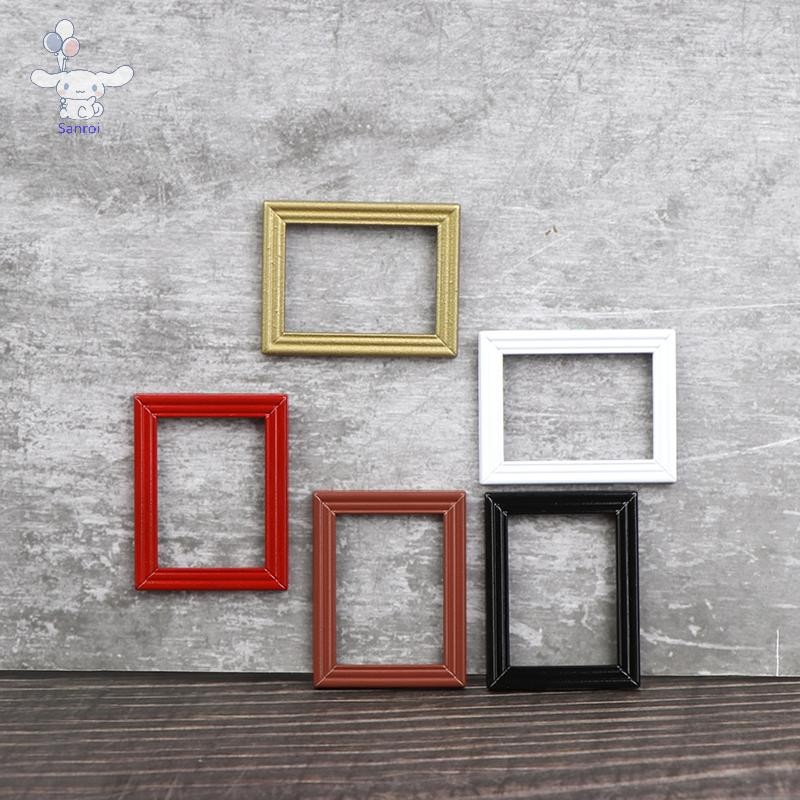 [San] 1:12 Dollhouse Photo Frames Mirror Frames Photo Border Picture Frames Decor POP