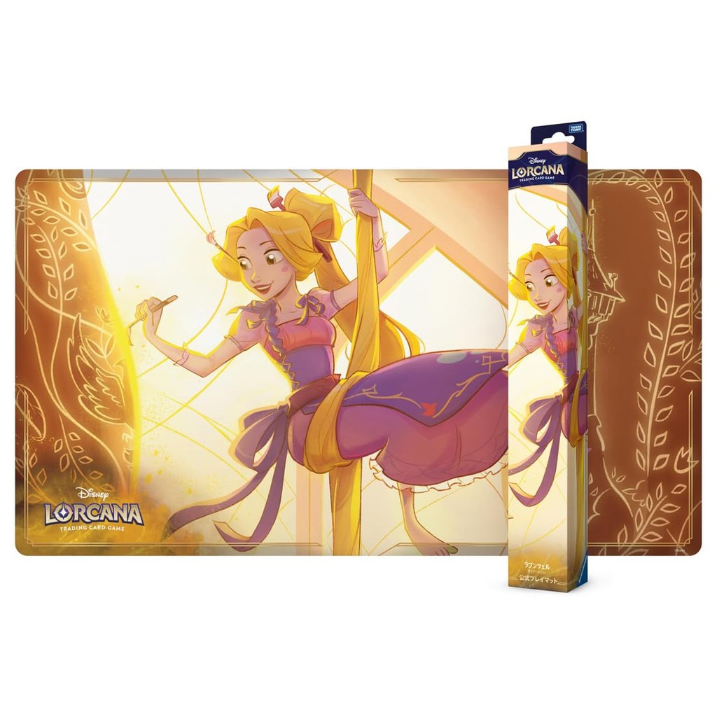 TAKARA TOMY Disney Lorcana TCG แผ่นรองเม้าส์อย่างเป็นทางการเวอร์ชั่นภาษาญี่ปุ่น Rapunzel Genius Artist