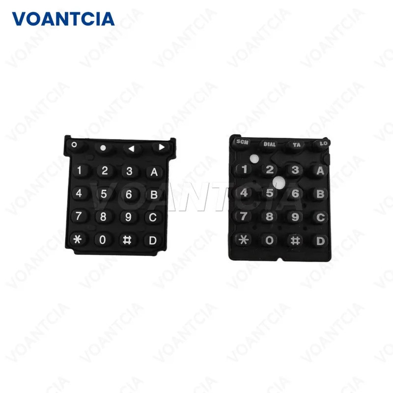 5pcs หมายเลขดิจิตอลปุ่มกดแป้นพิมพ์ยางสําหรับ Kenwood TK-378 TK-378G TK378 TK378GRadio Walkie Talkie 
