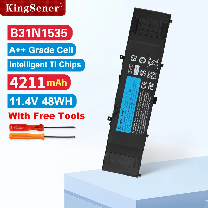 KingSener B31N1535 แบตเตอรี่แล็ปท็อปสําหรับ ASUS ZenBook UX310 UX310UA UX310UQ UX410 UX410U UX410UA 