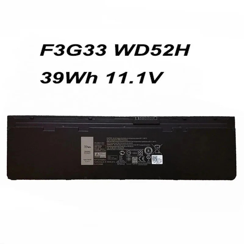F3G33 VFV59 W57CV 39Wh 11.1V แบตเตอรี่แล็ปท็อปสําหรับ Dell Latitude E7240 E7250 E7270 WD52H HJ8KP J3