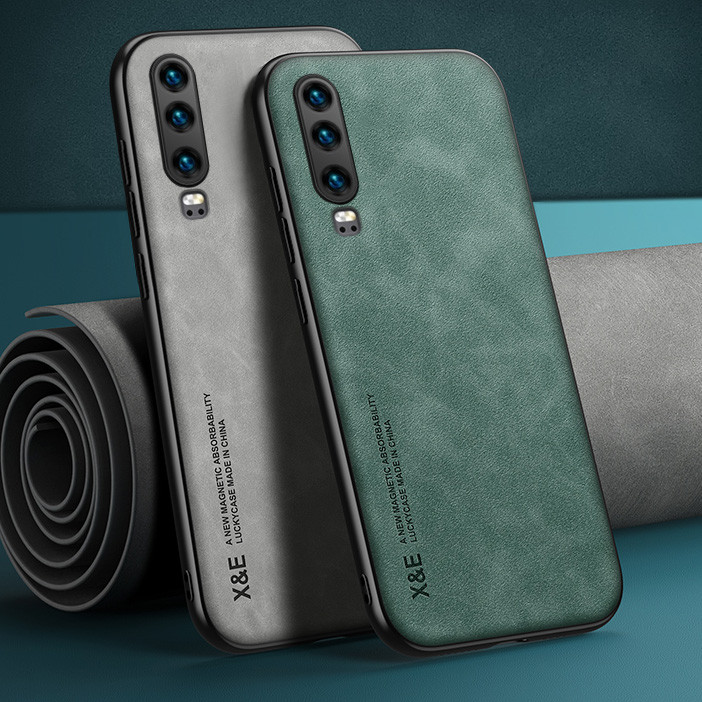 สําหรับ Huawei P30 / P30 Pro / P30 lite หรูหรากันกระแทกธุรกิจ Retro Soft Case Cover