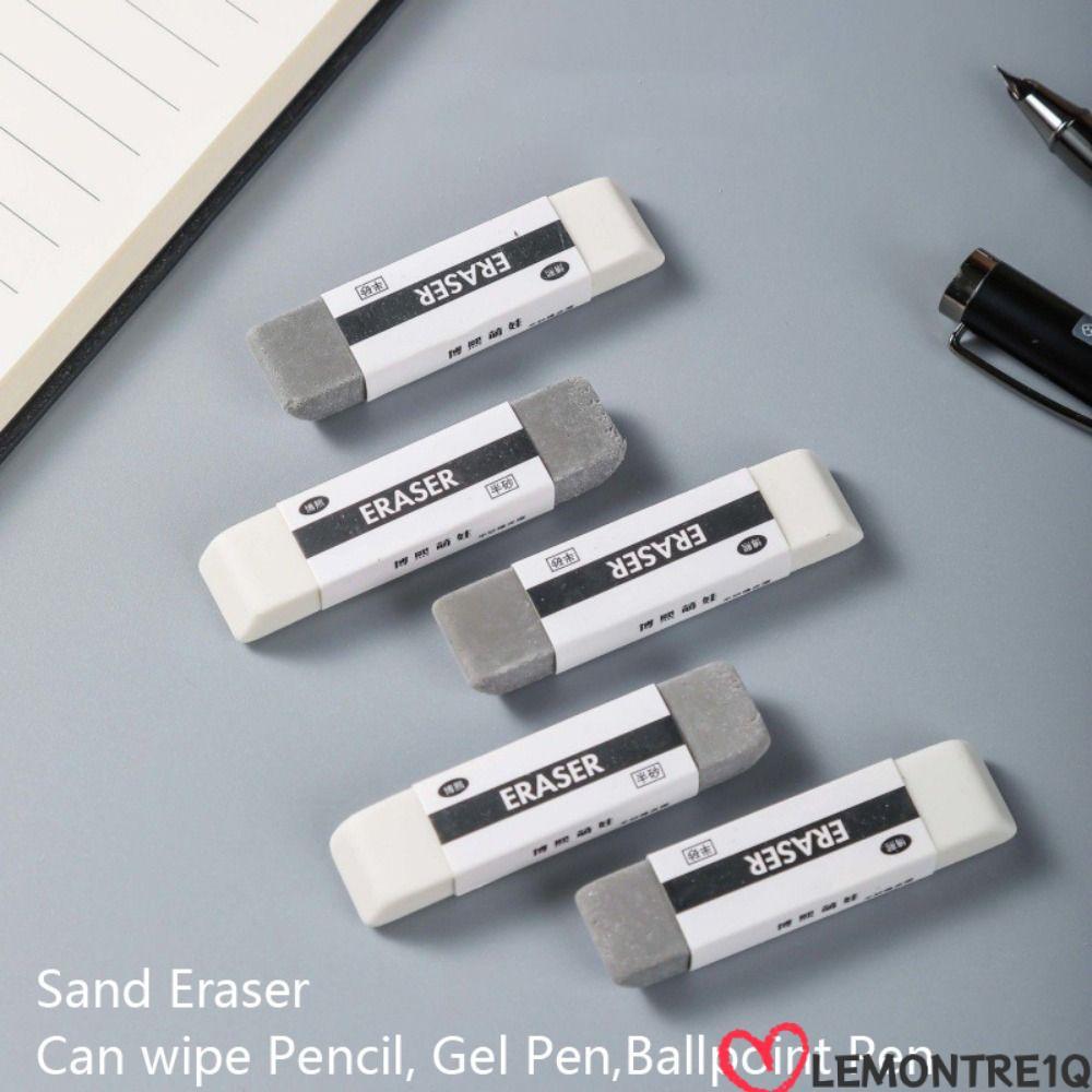 LEMONTREE 1PCS Frosted Eraser, Matte Traceless Sand Eraser, High Quality Dual-use Student Pen Eraser