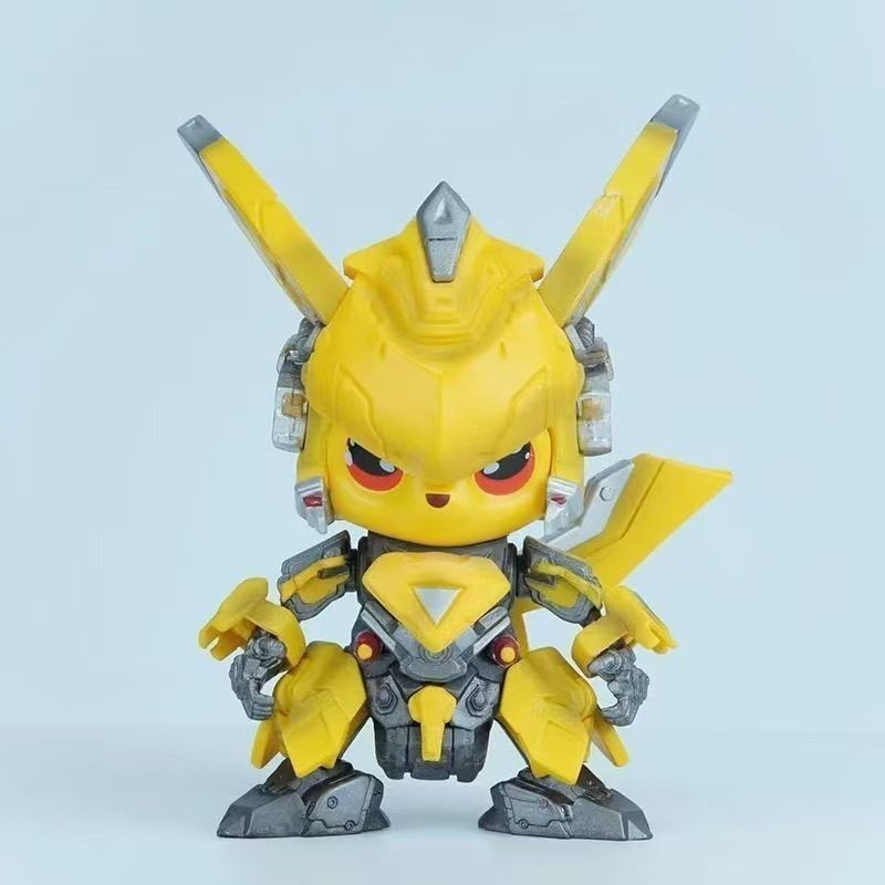 Mecha Pikachu Bumblebee รูปอินเทรนด์เล่น Gk รุ่นของขวัญวัสดุรถ Pokémon Desktop Baby 6.20