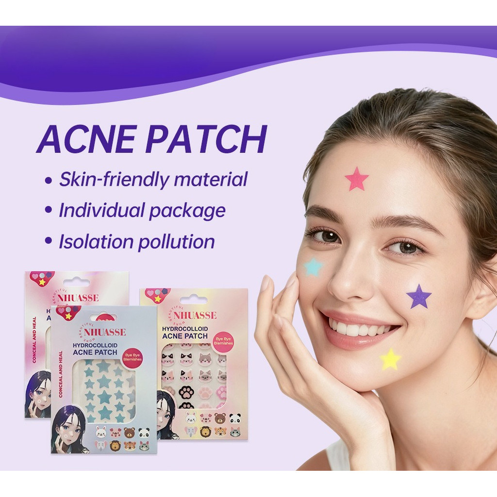 [XT] สีสันดาวที่มองไม่เห็น Hydrogel Acne Patch สามารถทาแต่งหน้า Breathable คอนซีลเลอร์ Care Acne Skin ดูดซับ Purify Acne Skin