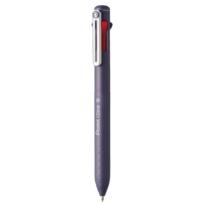 PENTEL ปากกาลูกลื่น รุ่น iZee BXC467-DV 4in1 ด้ามสีม่วง ขนาด 0.7 มม.