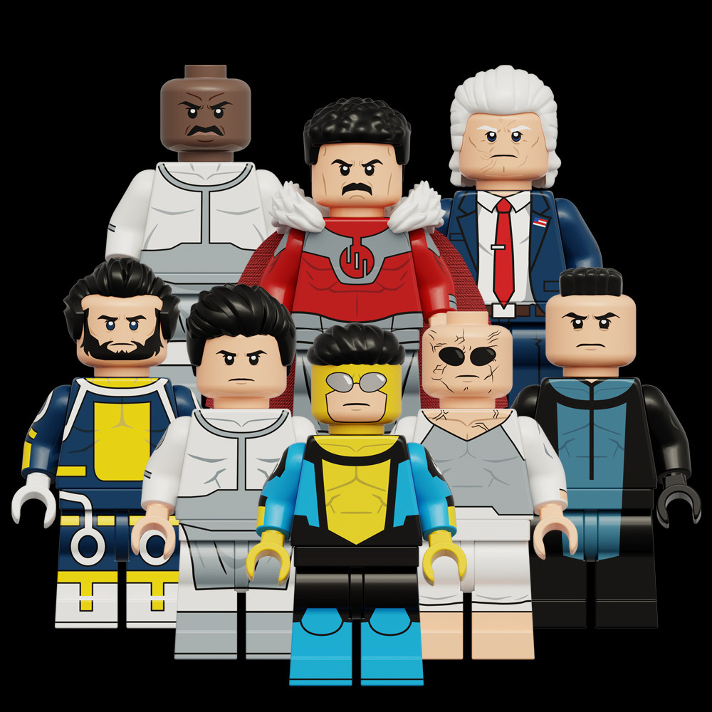 ใหม่ Invincible The lmmortal Prisoner Mohawk Mark Greyson Thrag Luken Building Block ของเล่น