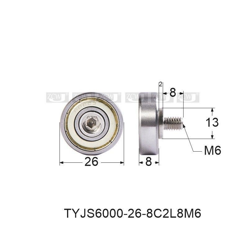 608 6000 ชายแบริ่งเกลียวเหล็ก M6M8M10M12 สกรูแบริ่ง BJL สแตนเลส Bolt ลวด 304