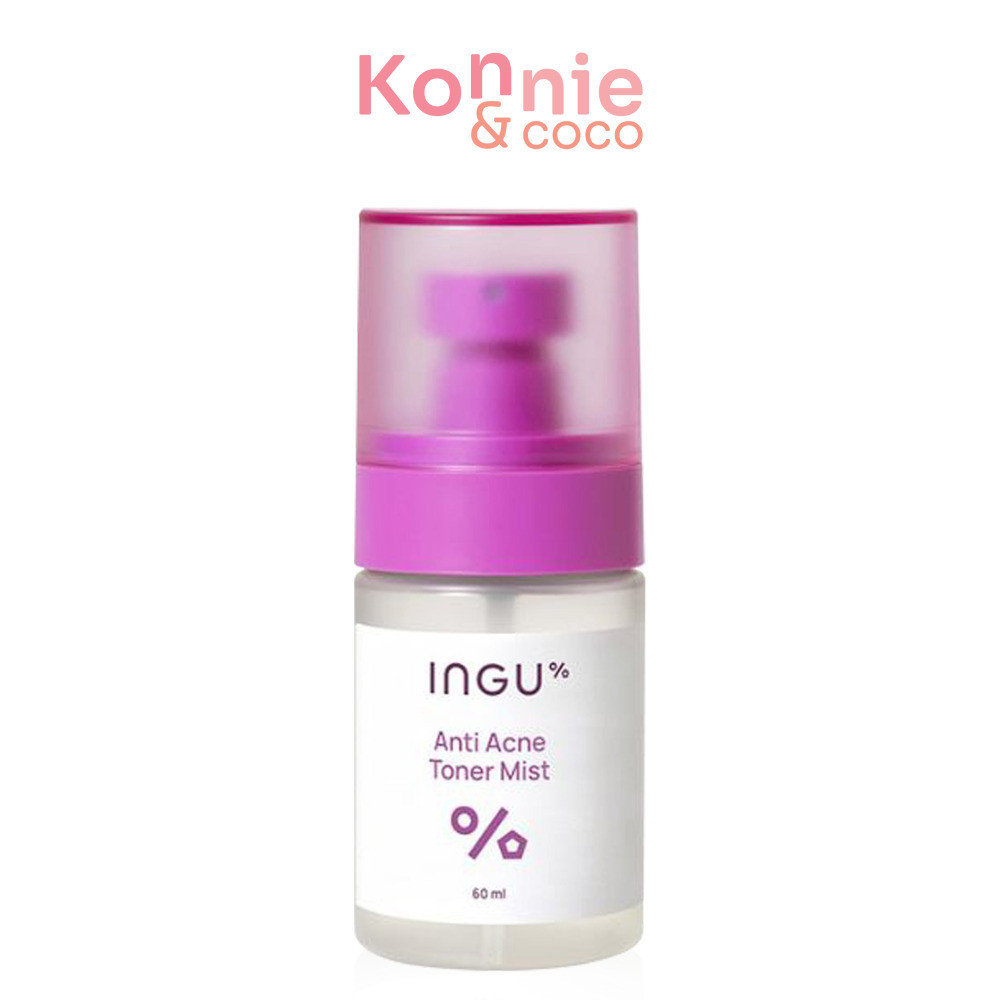 INGU Skin Anti Acne Toner Mist Travel 60ml อิงกุ โทนเนอร์สเปรย์ดูแลผิวเป็นสิว.