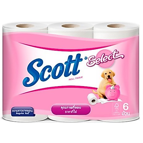 Scott select กระดาษทิชชู่ 1 แพ็ค (24 ม้วน)