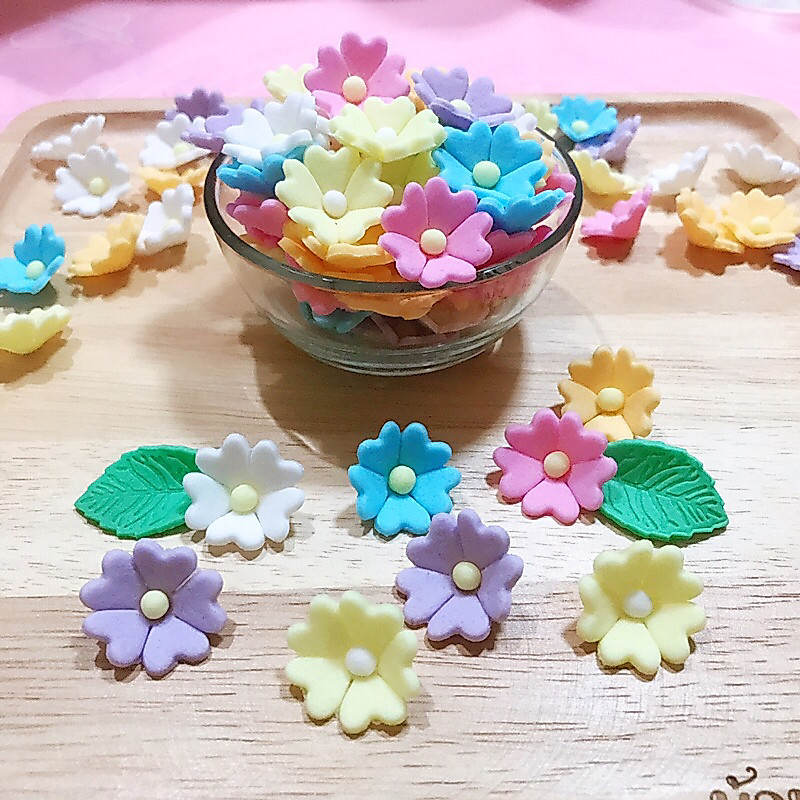 น้ำตาลตกแต่งเค้ก คัพเค้ก ดอกคอสมอส 🌸