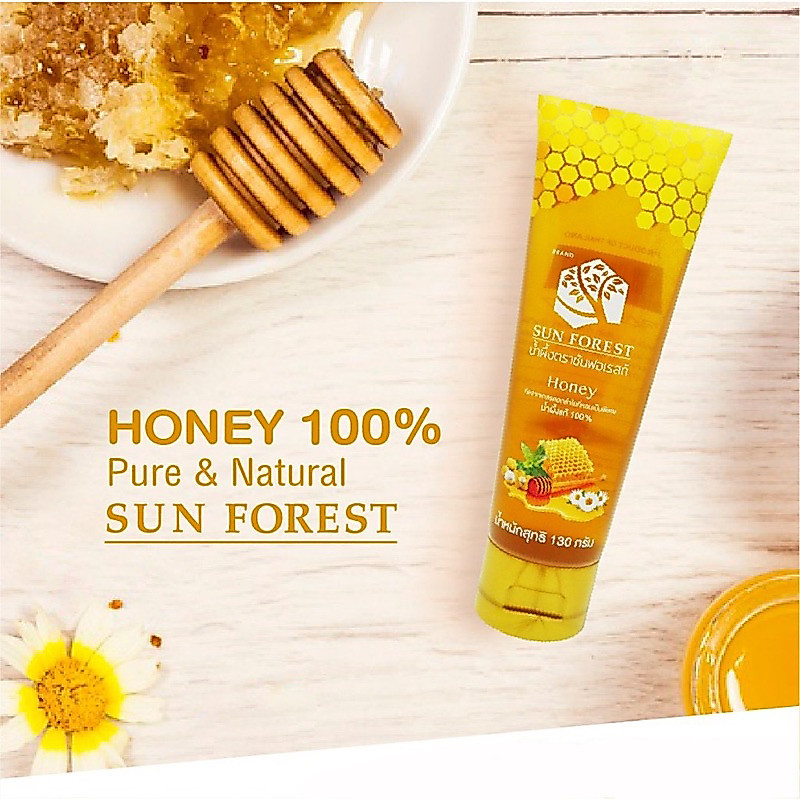 ค่าส่งถูก -> น้ำผึ้ง Sun Forest น้ำผึ้งแท้ 100% Honey น้ำผึ้งหลอด น้ำผึ้งถูก ซันฟอเรส