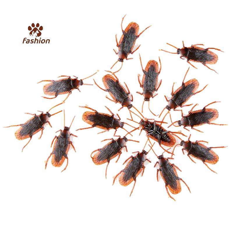 [Fas-t] 10 ชิ้น/ล็อตจําลองปลอมยางcoroachของเล่นตลกรุ่นเหมือนจริงพิเศษ