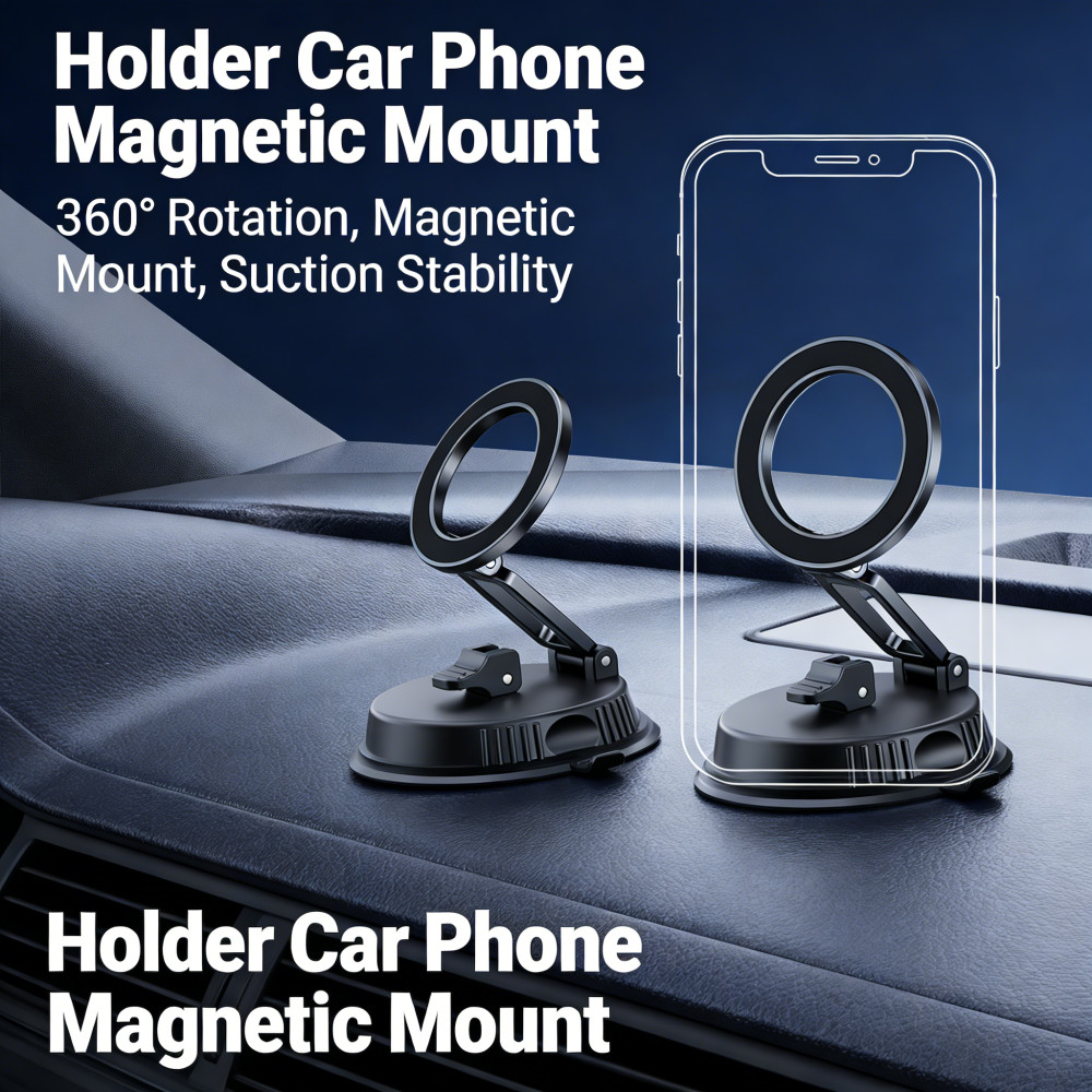 BASEUS สินค้าใหม่Baseus PrimeTrip VC2 Flex Magnetic Car Mount รุ่นถ้วยดูด
