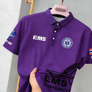 2026 ฤดูร้อนขายร้อนกู้ภัย ems1669 ฉุกเฉินทางการแพทย์ บริการ เสื้อโปโล ประเทศไทย ธง รูปแบบ ระบายอากาศได้ ทนทาน