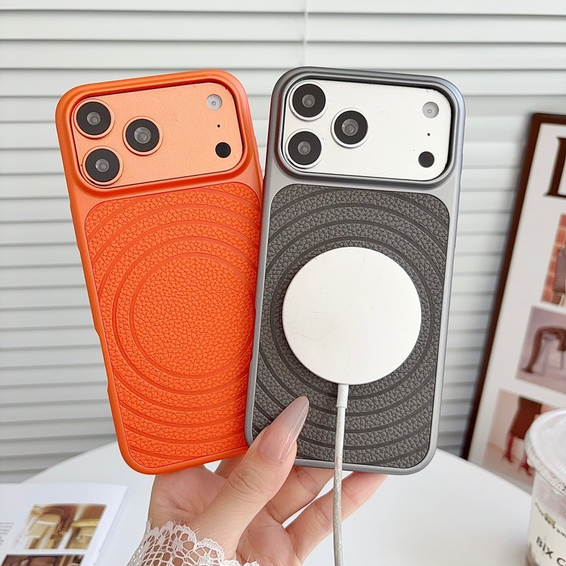 หนังเคสโทรศัพท์แม่เหล็กเข้ากันได้ ไอโฟน 17 มือโปร สูงสุด, 14มือโปร, 15, 16, 13, 12 กันกระแทก
