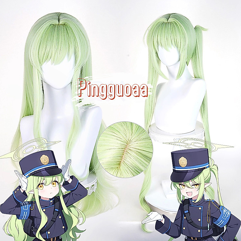 【Manmei】Blue Archive Tachibana Hikari/Tachibana Nozomi Cosplay Wig 80cm/100cm Long Heat Resistant Sy