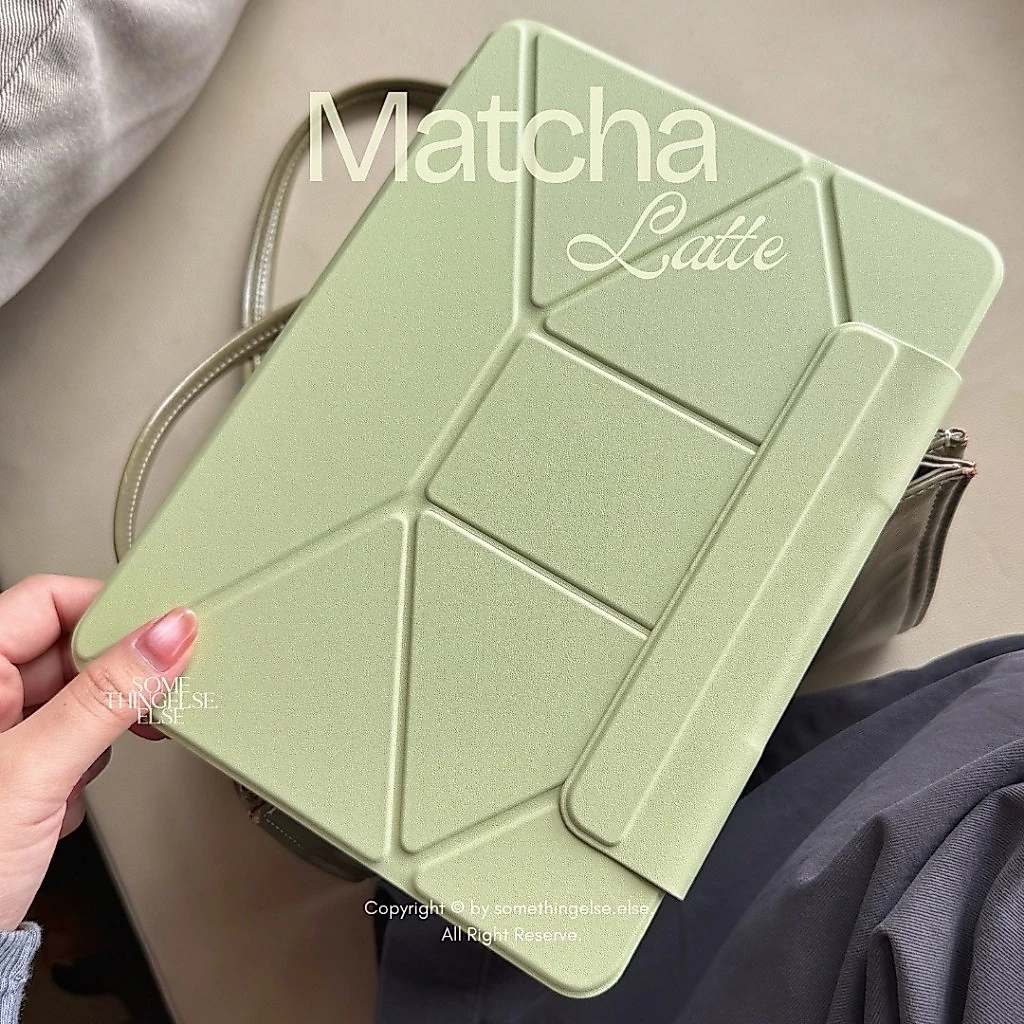 [ Waffle folio ] พร้อมส่ง | เคส iPad แม่เหล็กไร้ขอบ พับตั้งได้เยอะสุดๆ มีแผ่นล็อคกันปากกาไหม้ [รบกวนเช็ครุ่นก่อนสั่งซื้อ