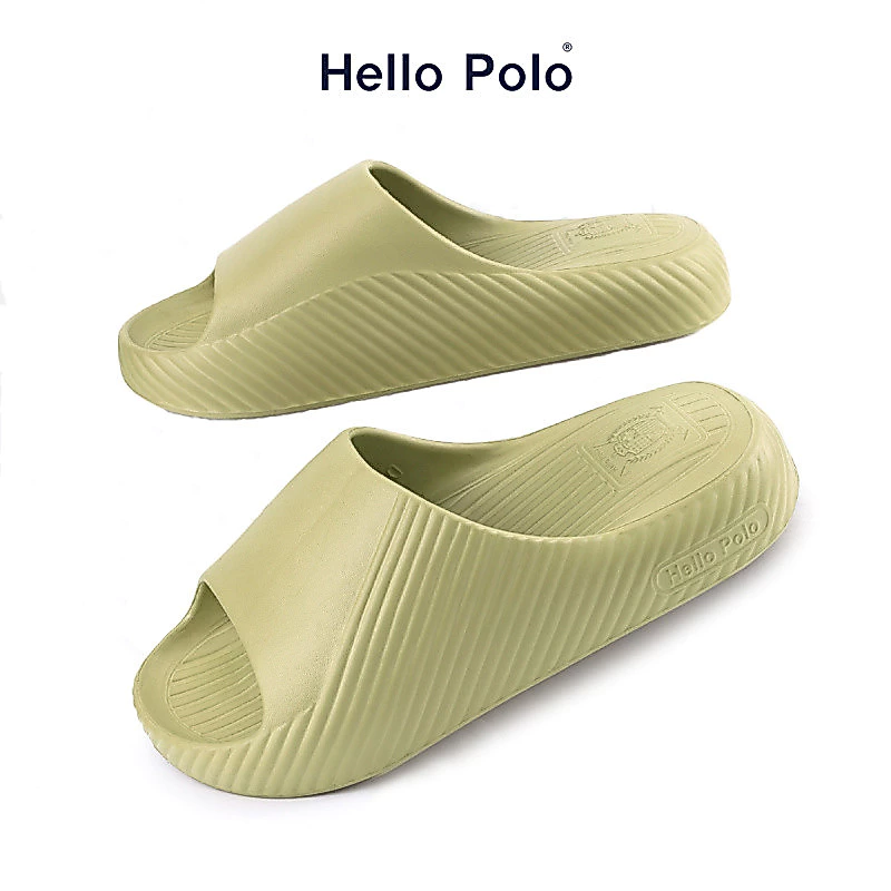 Hello Polo รุ่น HP8014 รองเท้านุ่ม รองเท้ายางeva รองเท้าแตะผู้ชาย ผู้หญิง ลายอุ้งเท้าแมว หนา 4cm กันลื่น แฟชั่น นุ่ม