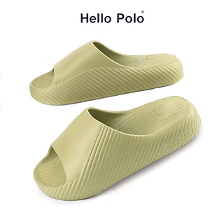 Hello Polo รุ่น HP8014 รองเท้านุ่ม รองเท้ายางeva รองเท้าแตะผู้ชาย ผู้หญิง ลายอุ้งเท้าแมว หนา 4cm กันลื่น แฟชั่น นุ่ม