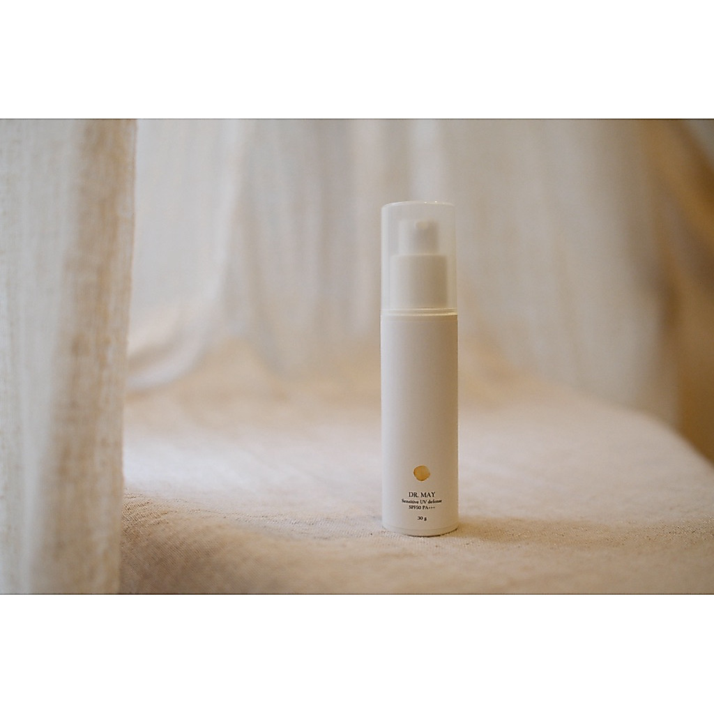 Dr.MAY Sensitive UV Defense SPF 50 PA +++ ขนาด 30 gm กันแดดสำหรับสิวผิวแพ้ง่าย ซึมไว ไม่อุดตัน