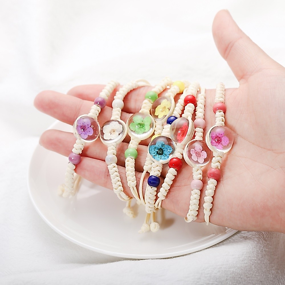 1ชิ้น สร้อยข้อมือเชือกถัก ลูกปัดนำโชค ปรับขนาดได้ สไตล์มินิมอล แฮนด์เมด สำหรับชายและหญิง เครื่องประดับนำโชค