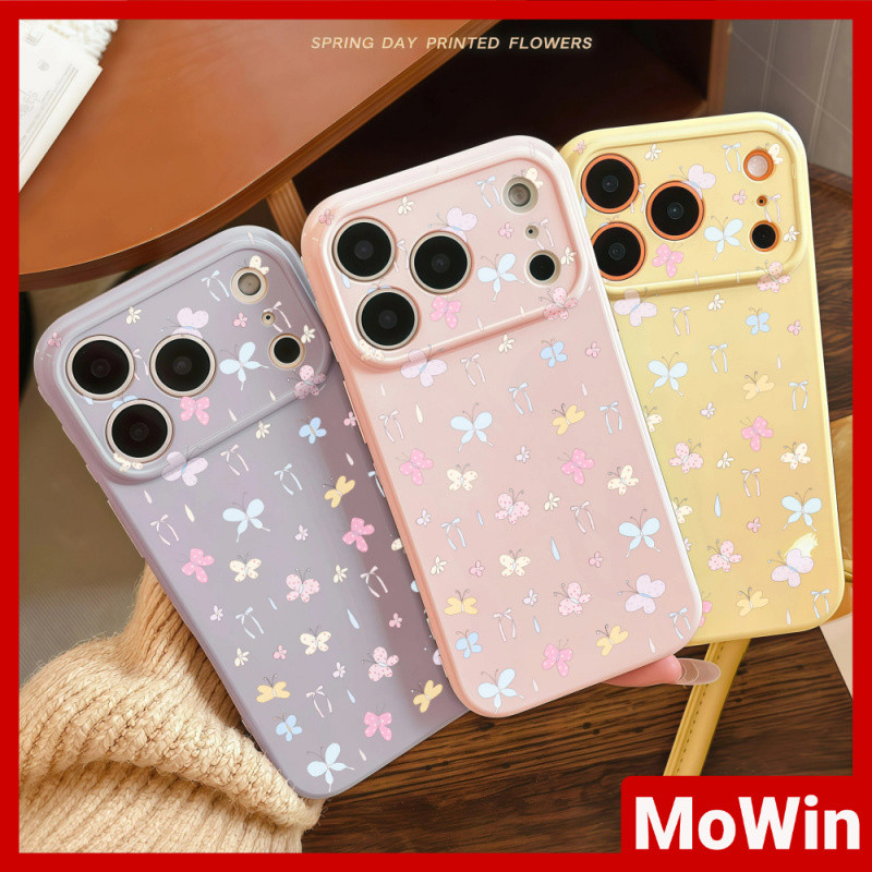 Mowin Case - เคสโทรศัพท์รูปหัวใจ นุ่มและเงา เข้ากันได้กับเคส iPhone 11 และ iPhone 17 Pro Max สีสันสด