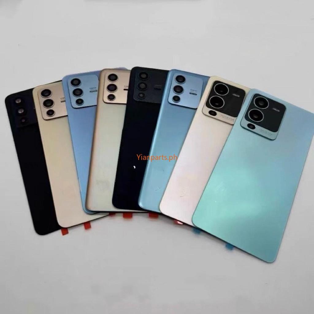 เข้ากันได้กับ Vivo S15 S15Pro V25Pro ฝาครอบแบตเตอรี่ด้านหลังฝาหลังอะไหล่ทดแทน