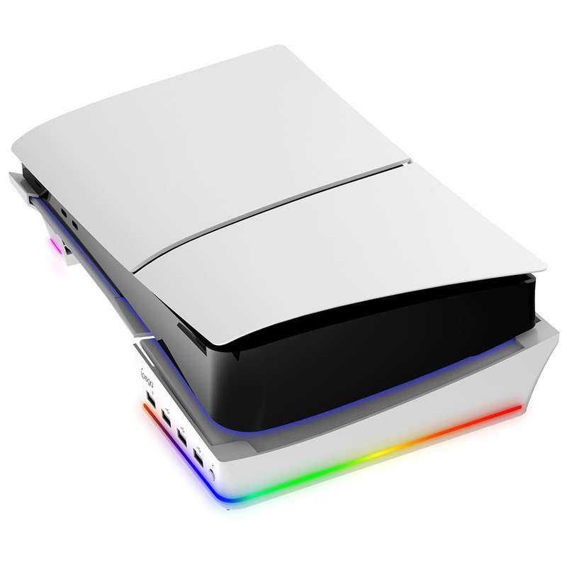 PS5Pro/ps5 slim แนวนอน Bracket Optical Drive รุ่นดิจิตอลพร้อมไฟ RGBusb ขยาย PG-P5S021