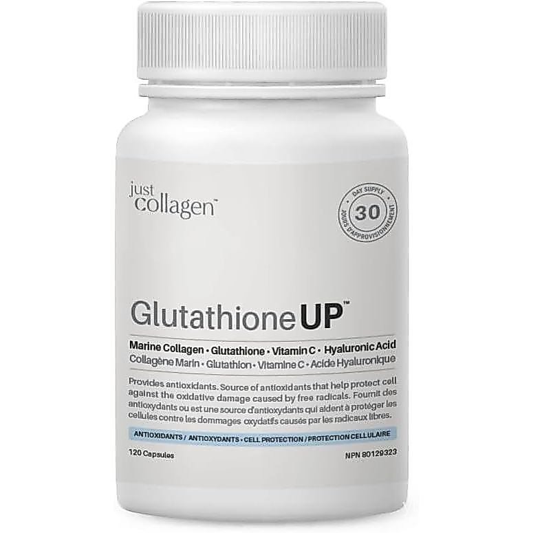 Just Collagen Glutathione UP 120 รูปโพลาไรต์ บัตเตอร์เคป - ล ดว ร.ศ.บ. แอคทีฟ - ล-กลูตาไธโอนด้วย ไฮโ