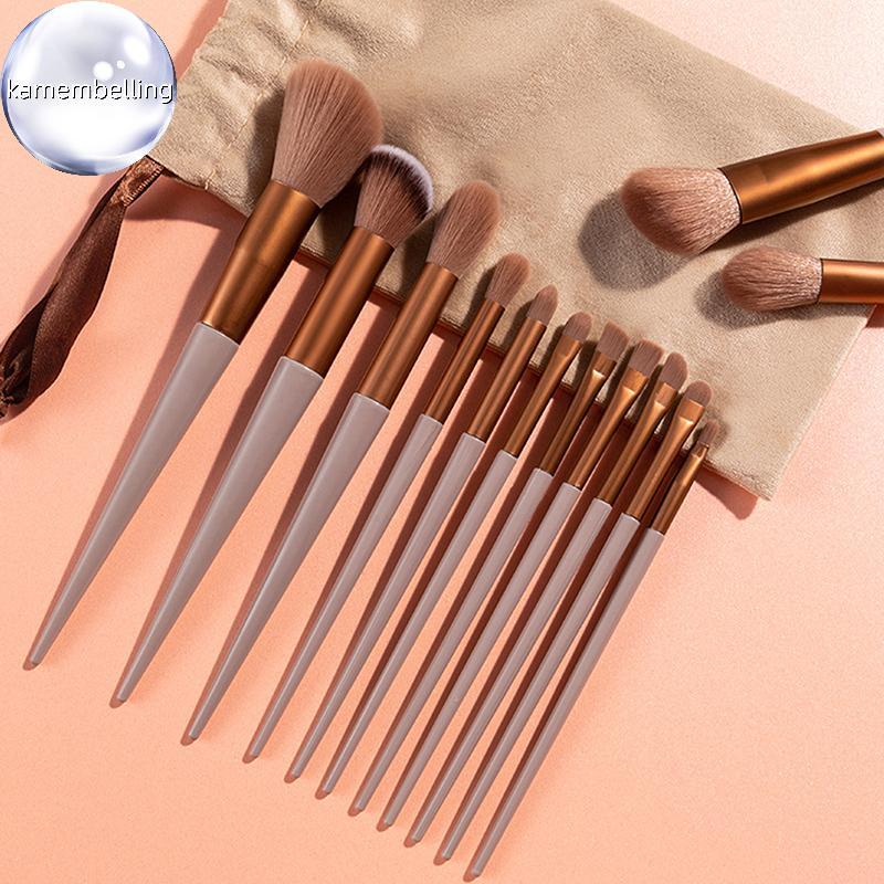 Kaembelling 13 ชิ้นชุดแปรงแต่งหน้ามืออาชีพรองพื้นความงามคอนซีลเลอร์ Make Up Brush VN