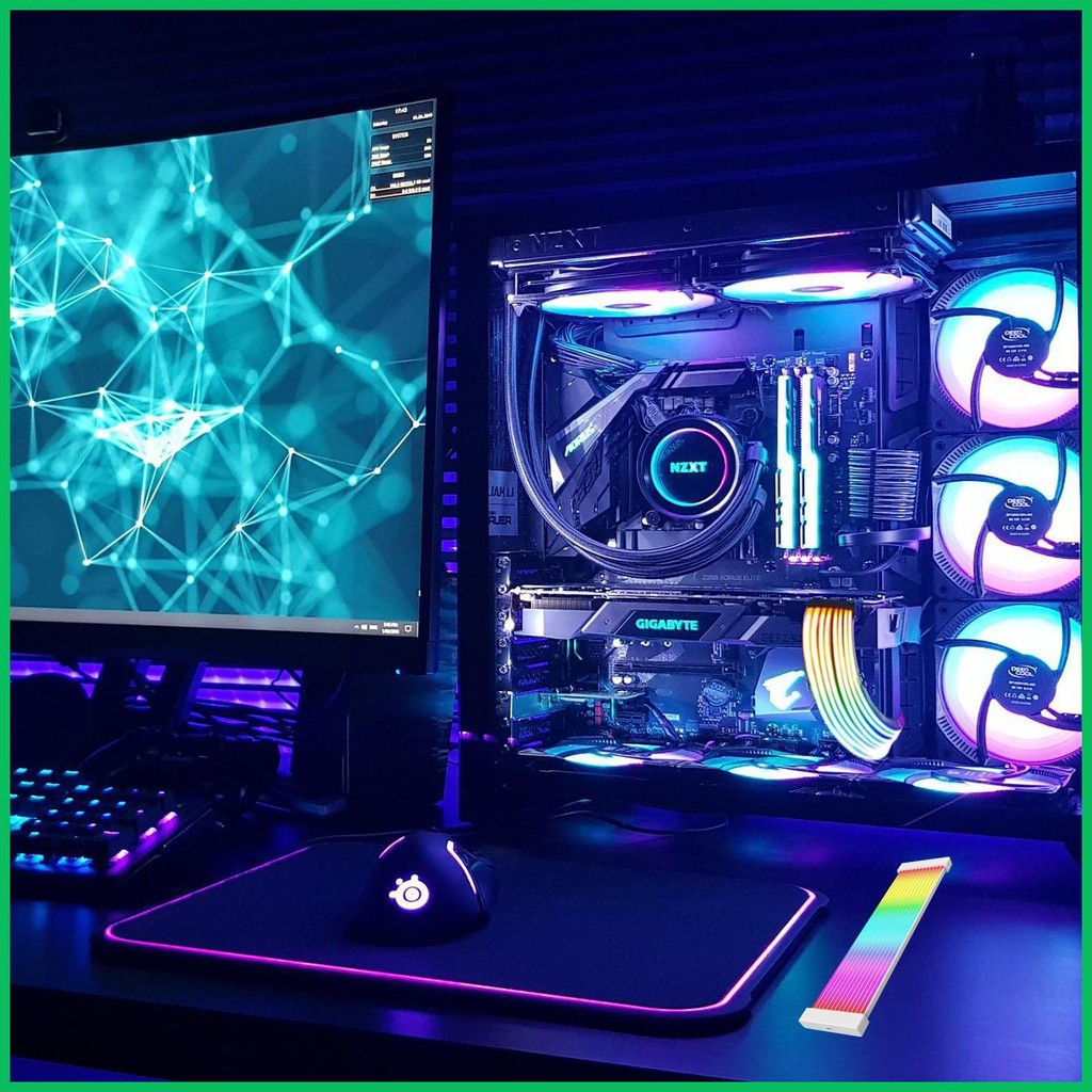 ARGB Strip PC สายสําหรับ PC ARGB Strip 24 P/3x8-Pin Atx RGB สาย Super Bright PC ภายใน miseph