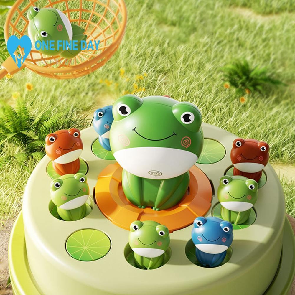 Bounce และ Catch Duck Board Games กบเกมกระดานสําหรับเด็ก 4-6 ผู้ปกครองเด็ก Interactive L9e0