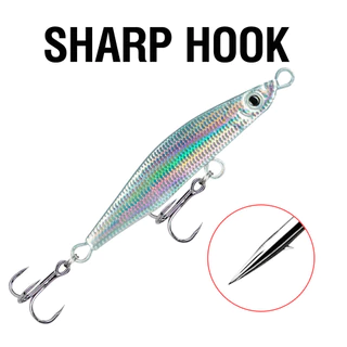 1 Pc ช้า Sinking Fishing Jigs 10g/14g/18g/22g/28g โลหะ Jigging Fishing Lure 3D Eyes Casting Lure Trolling เหยื่อประดิษฐ์ตะขอ Treble