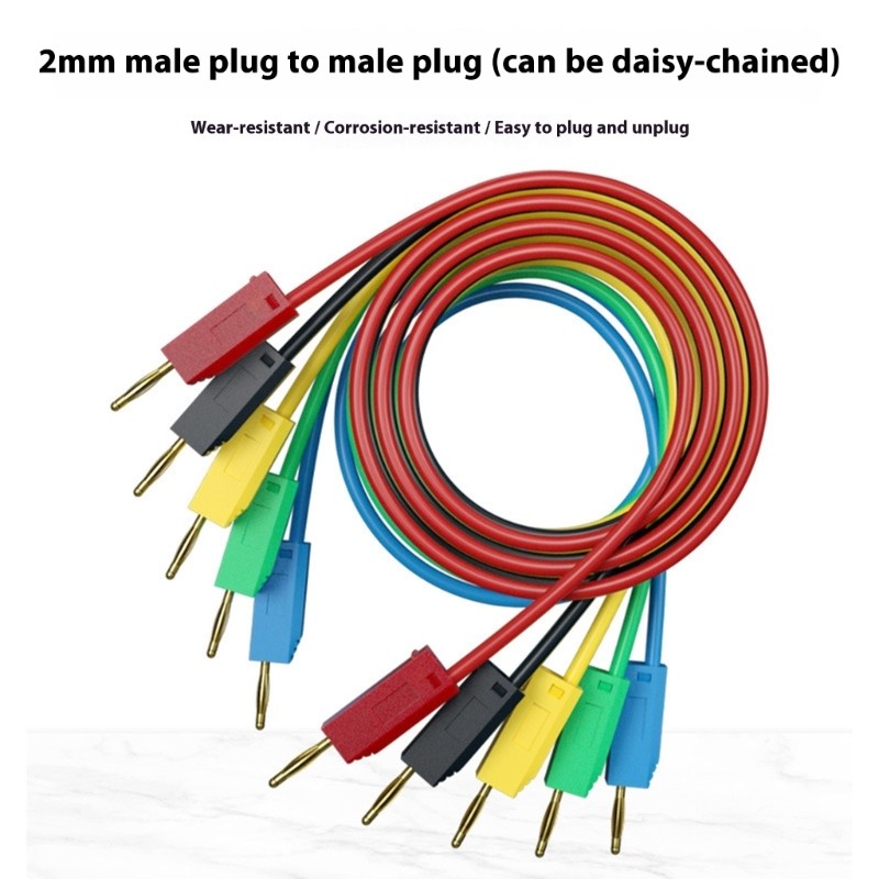 RM Performances Banana Test Probes 10amp 600V ความจุ Gold Plate Layer ฉนวนกันความร้อนสําหรับความแม่น