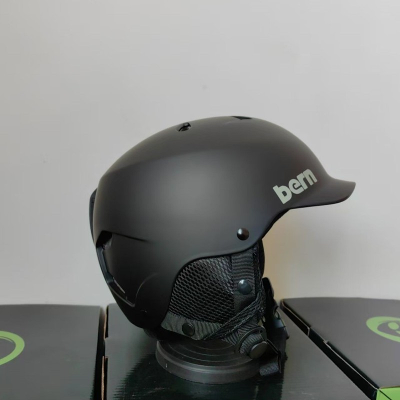 Bren2024 หมวกกันน็อคสกี Unisex bern Veneer Double Board Snow Helmet