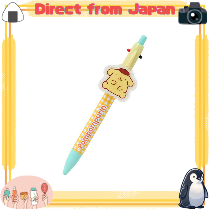ซานริโอ (SANRIO) ปากกาลูกลื่น 2 สี & ปากกาดินสอ พอมพอมปุริน PMMA สีหมึก: ดำ, แดง แบบกด มีคลิปมาสคอต 