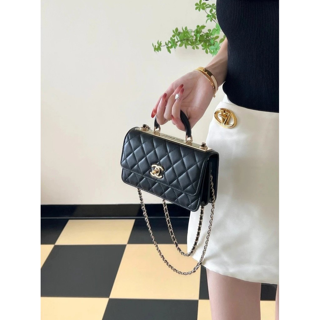Chanel Portable Organ Bag Mouth Flap Bag Female Bag Chain Crossbody