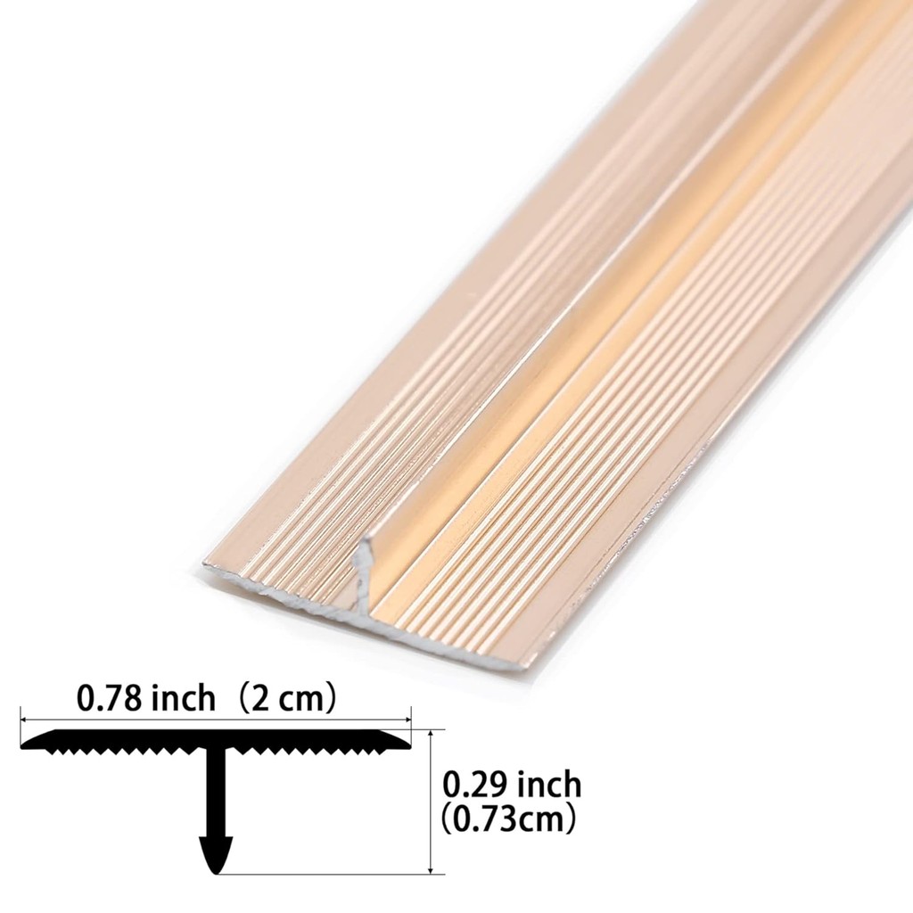 3 ชิ้นอลูมิเนียม T Moulding Trim & ชั้น Transition แถบ, แถบแบ่งแบนสําหรับเกณฑ์ประตูและเข้าร่วมช่องว่