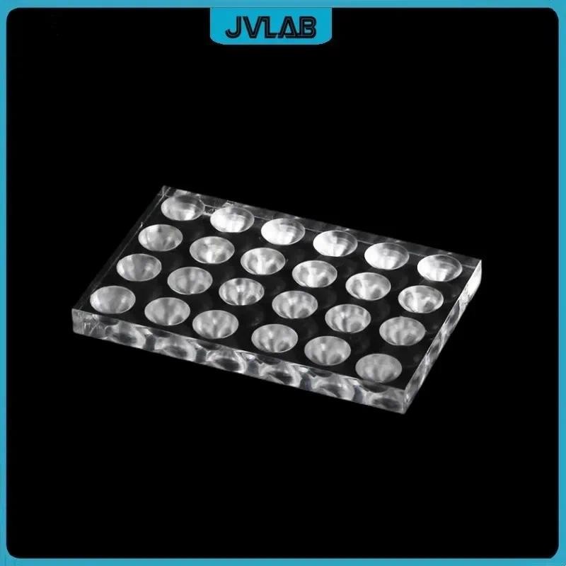 Plexiglass Hemagglutination Plate 12 20 24 48 Well อะคริลิค Blood Clot Board PMMA Plate สําหรับ Bloo