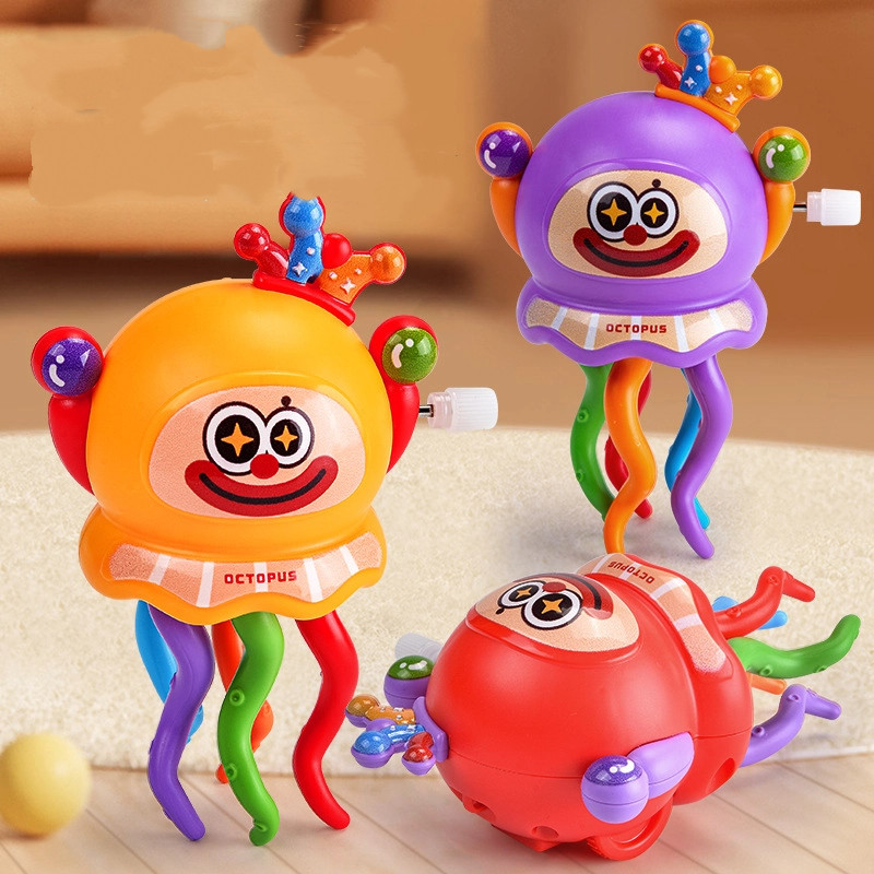 Magical Dancing Clown Octopus Interactive Clockwork Octopus ของเล่นเต้นรําความเครียดบรรเทาคริสต์มาสข