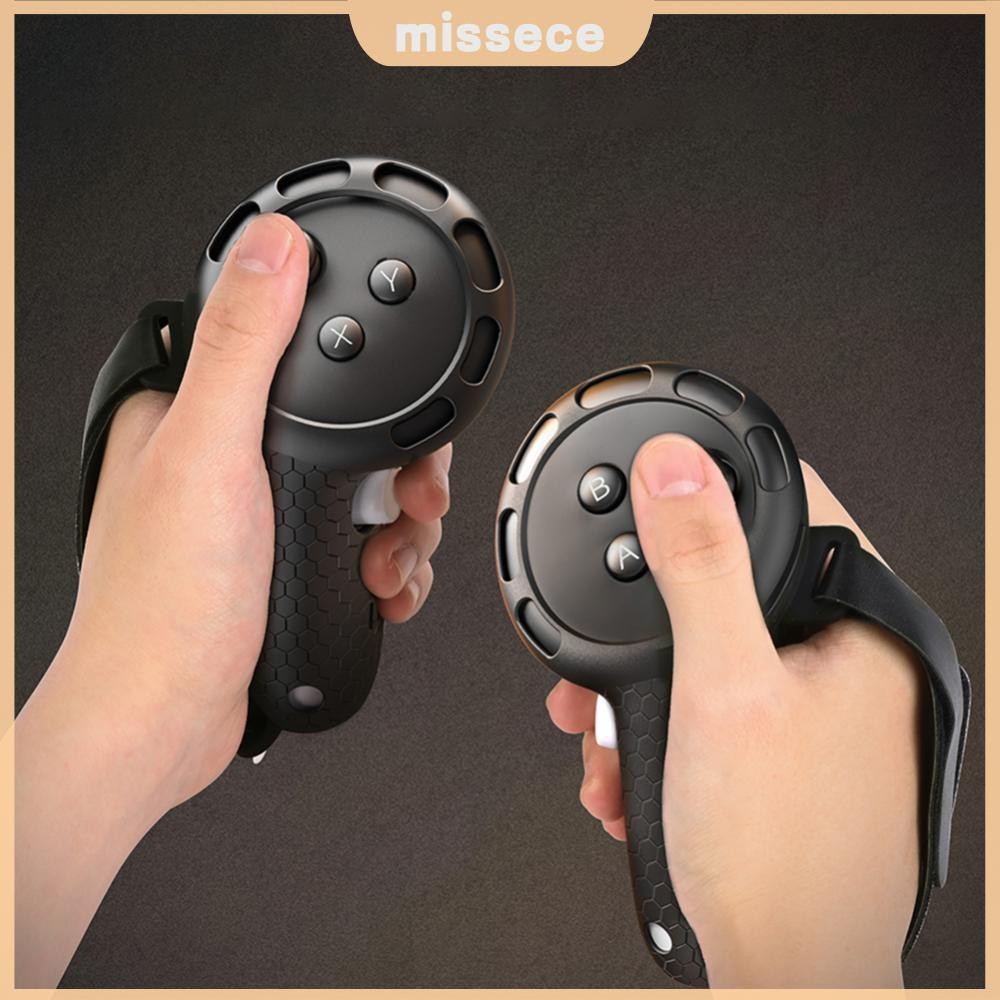 ซิลิโคนController Extended Grips Coverพร้อมสายคล้องมือลื่นController Grips Controller GripสําหรับMet